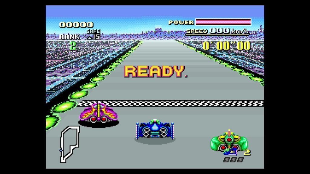 F-ZERO（1990年11月21日発売/RCG/任天堂） （※画像はWiiUバーチャルコンソール版です。任天堂ホームページより）