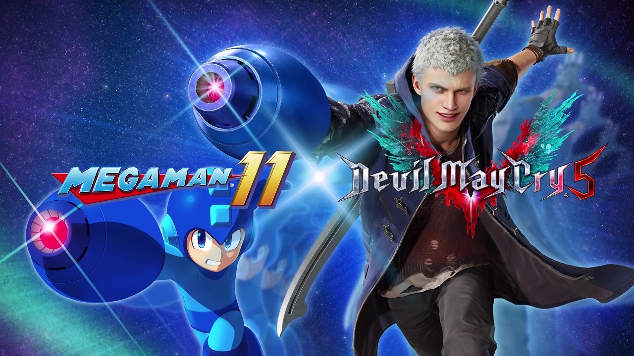 Devil May Cry 5』が『ロックマン11』とコラボ！デラックス・エディションにロックバスター付属。「ティウンティウン」まで再現された愉快な ロックバスタートレイラーも公開