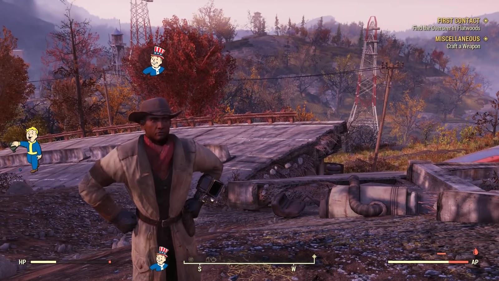 Fallout 76 でプレストン ガービーになりきるロールプレイを行う