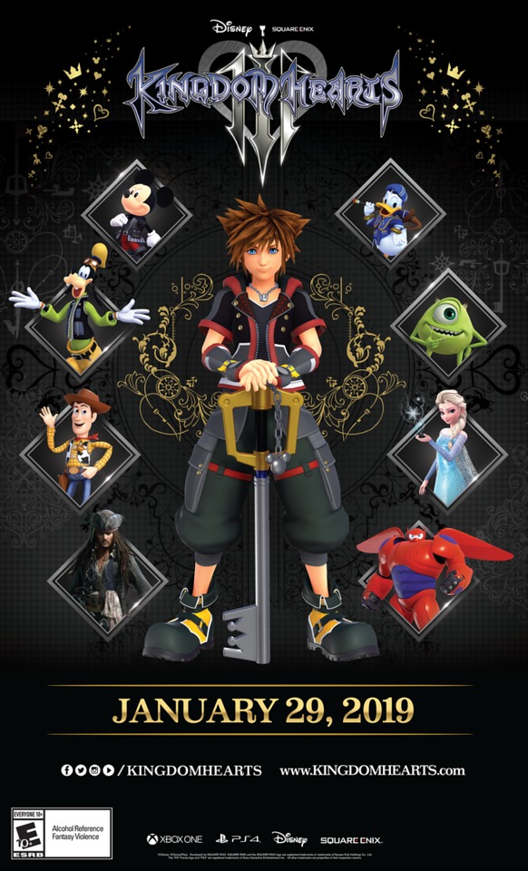 アメリカのディズニーワールドで Kingdom Hearts Iii 発売記念イベント開催 ゲームの試遊台が出展 キーブレードやアートの展示も