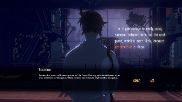 死者が地上最期の1日を過ごすカフェが舞台の『Necrobarista』、PC版が8月9日に発売。オーストラリア発のクールなビジュアルノベル_004