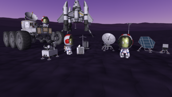 宇宙開発シム『Kerbal Space Program』の拡張パック「Breaking Ground」がPS4/Xbox Oneで12月に配信決定、緑の異星人が氷の火山に挑む_003