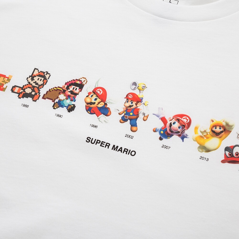 スーパーマリオ35周年を記念した ユニクロコラボtシャツ が本日発売 8bitから3dまであらゆるマリオが大集合