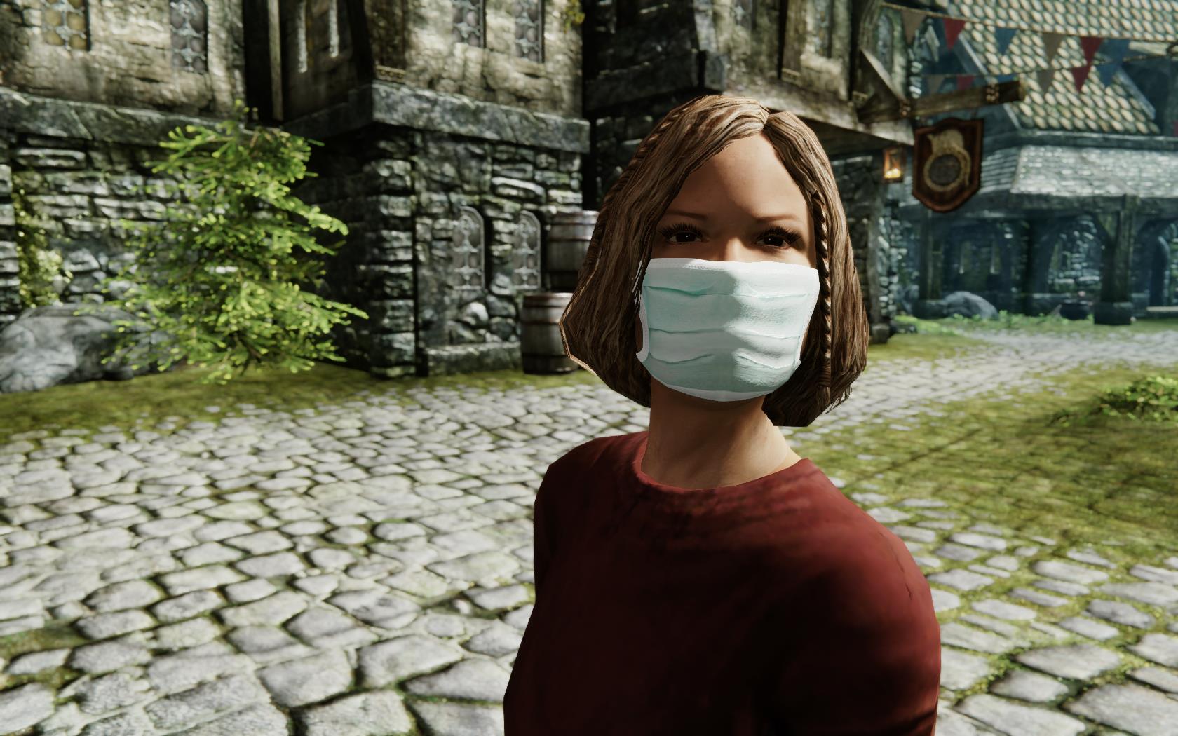 スカイリム でウイルスパンデミックを再現したmodがリリース Npcはマスクを着けて社会的距離をとるようになり 家から出なくなるのでゲームはクリア不可能に