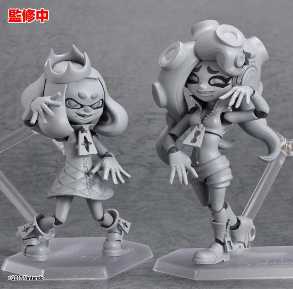 『スプラトゥーン2』テンタクルズの「ヒメ&イイダ」イカしたfigmaが製作中。彩色前のモデルがお披露目_001