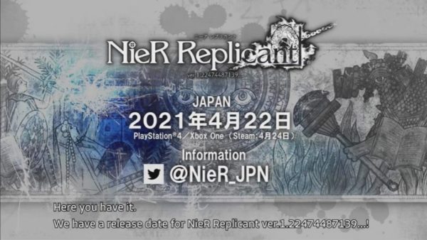 『ニーア レプリカント ver.1.22474487139…』が2021年4月22日に発売決定。対応機種はPlayStation4、Xbox One、PC(Steam)_005