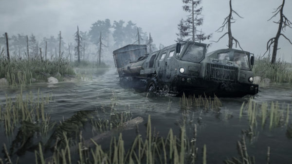 最悪の道を走破するオフロードドライブシム『MudRunner』がEpic Games Storeにて無料配布開始。ロシア製の大型トラックでシベリアのオフロードを進め_003