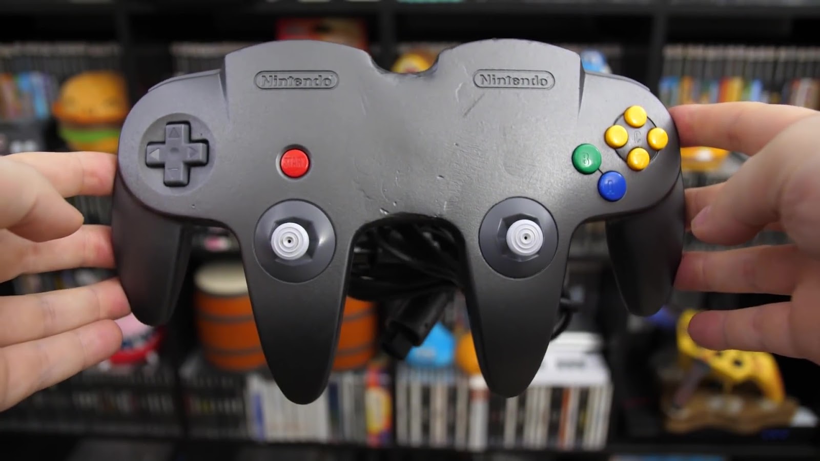 Nintendo64のコントローラーふたつを合体させた奇妙なコントローラーが発見される スティック2本で ゴールデンア ニコニコニュース