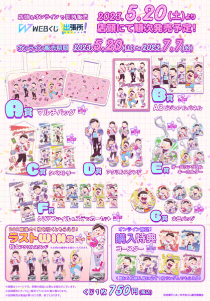 おそ松さんのWEBくじ第18弾『SUGAR POP BIRTHDAY!』