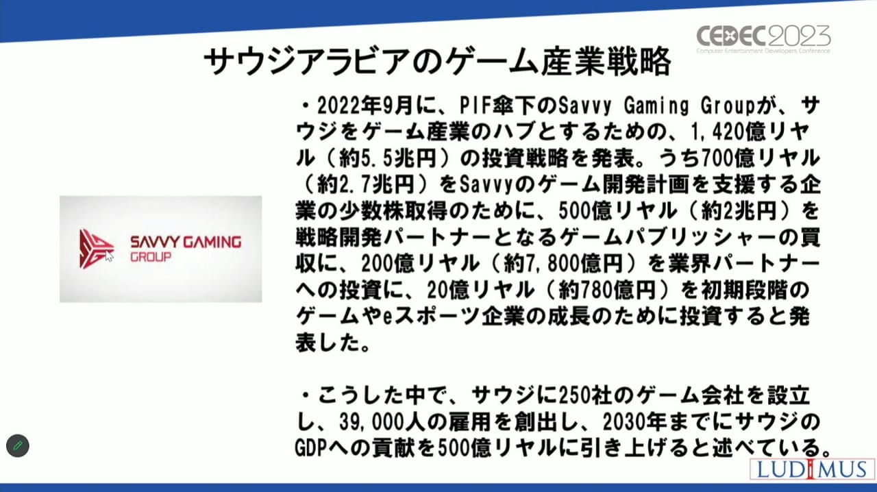 サウジアラビアがeスポーツに注力しゲーム業界に多額の投資を行う理由を紐解くCEDEC2023レポート_005