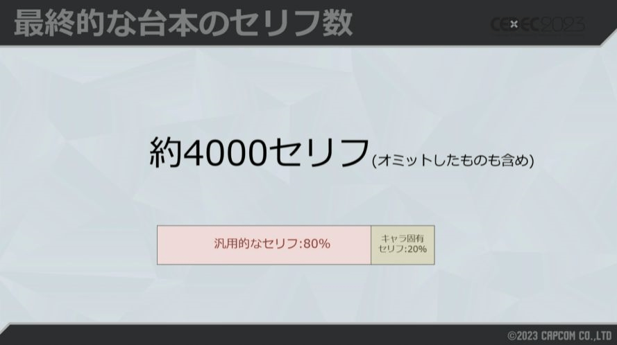 『スト6』“自動実況”のカギは試合の盛り上がりを数値化する「テンションシステム」。約4000種類のセリフの出現バランスはスタッフが「とにかく人力」で調整…!?【CEDEC2023】_020