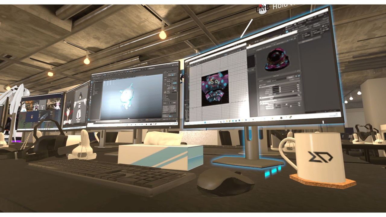 ゲーム会社が『VRChat』にバーチャルオフィスを開設 ― リアル社員がバーチャル出社するほか、一般人も無料で利用可能。作業や会議はもちろん、破壊や落書きもOK_012