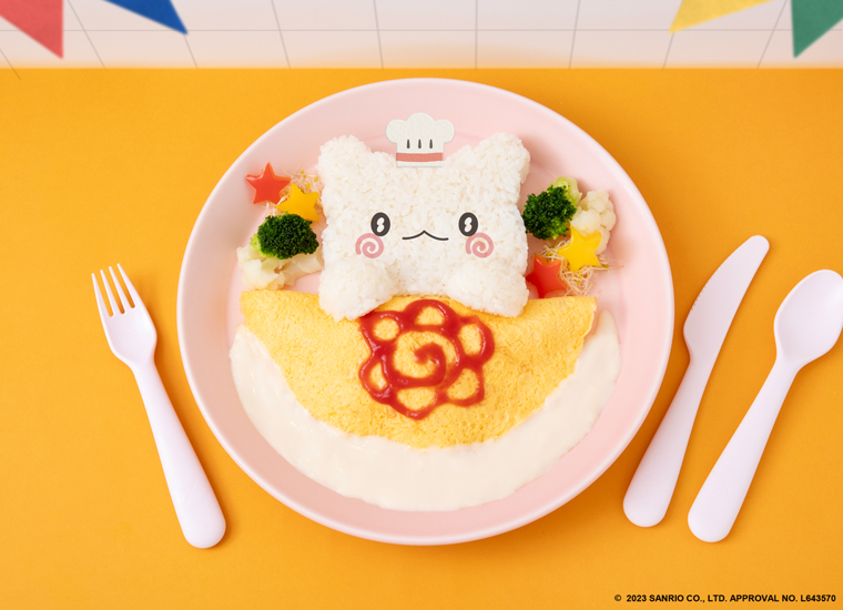 サンリオより「はなまるおばけ」初のテーマカフェが開催決定！オムライスやハンバーガーなどのかわいい9種類のフード＆ドリンクが登場、オリジナルグッズも