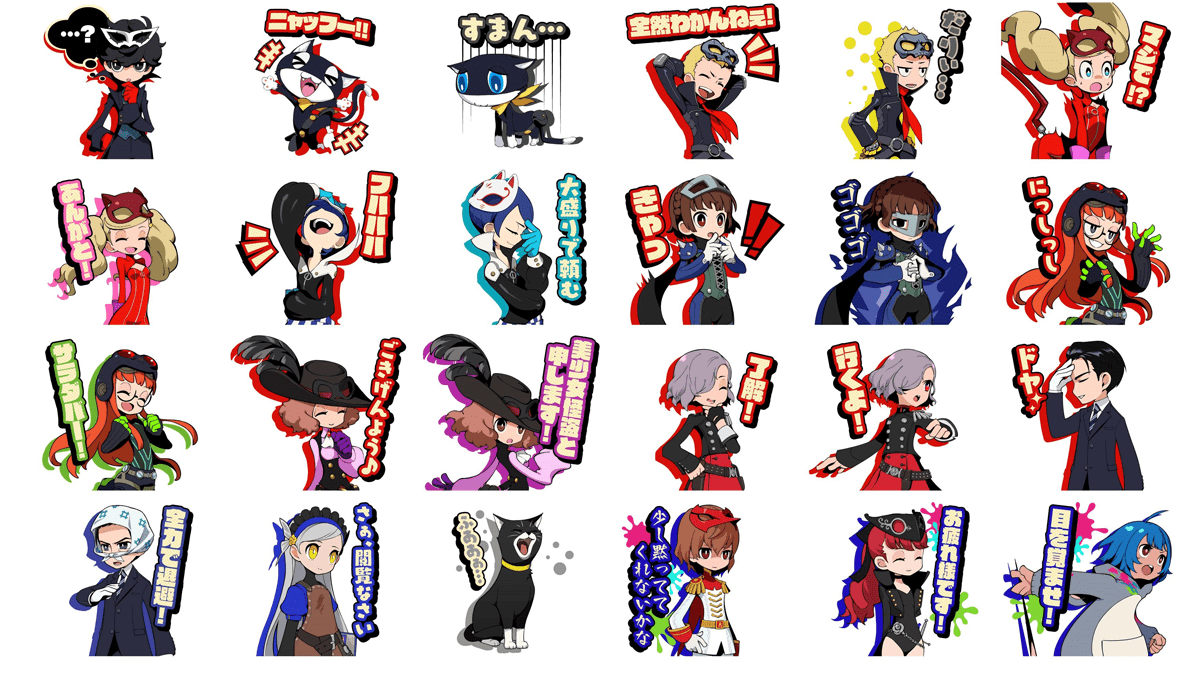 『ペルソナ５ タクティカ』のLINEスタンプが発売_001