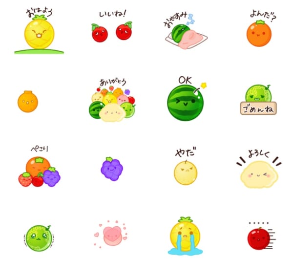 『スイカゲーム』のLINEスタンプが発売開始。価格は250円_001