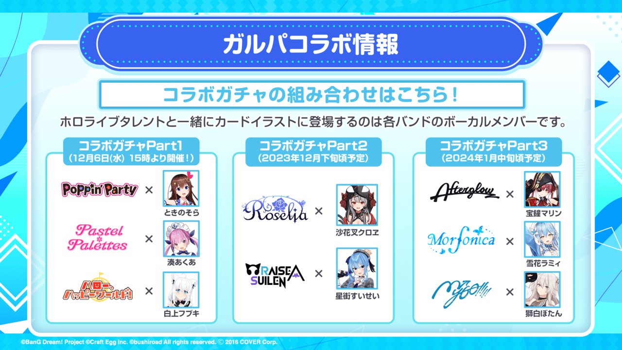 「ホロライブ」と『バンドリ！ ガールズバンドパーティ』のコラボ第二弾が発表_005