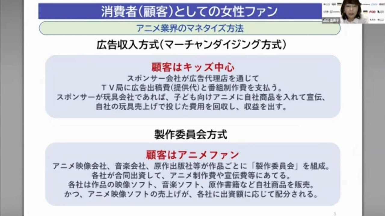 「アニメ・マンガ女性ファンとビジネスの歴史」では、タイトル通り「女性ファン」にフォーカスしたさまざまな話題が飛び出した。_011