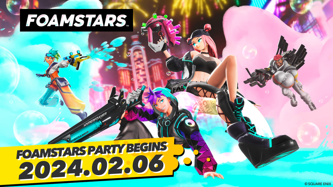 FOAMSTARS』2月6日に発売決定。アワを武器にチームバトルする新感覚シューターゲーム