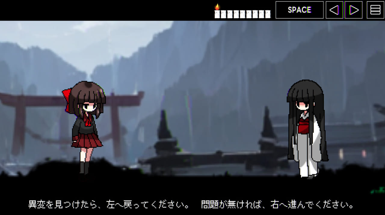 『夜廻』やChilla's Artからも影響を受けた『8番出口』ライクのゲーム『夜間参拝』を発表。神社で異変を感じたら引き返す_005