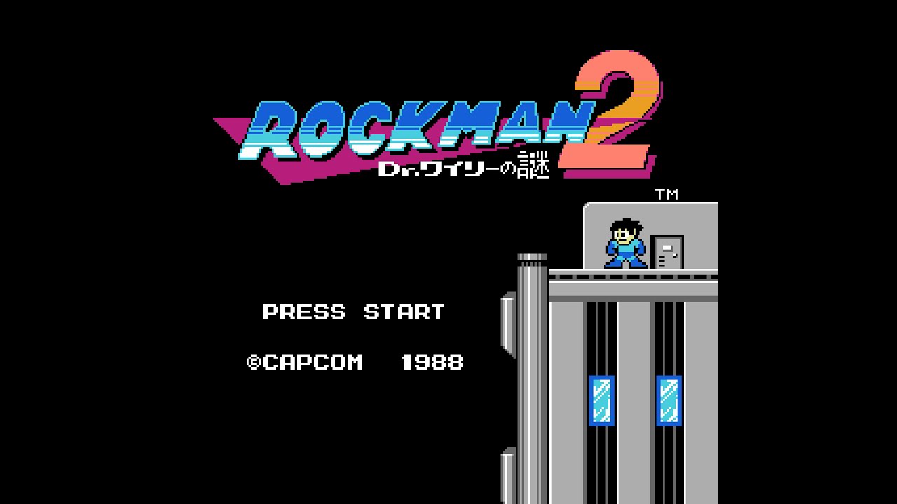 『ロックマン2』のタイトル画面