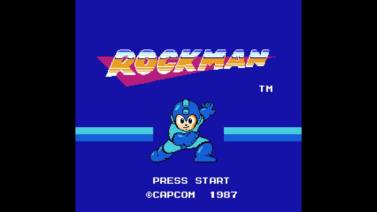 初代『ロックマン』のタイトル画面