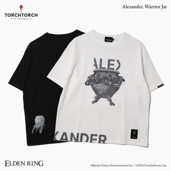 『エルデンリング』の「戦士の壷、アレキサンダー」と、『Bloodborne』の「教区長エミーリア」のTシャツが発売開始_002