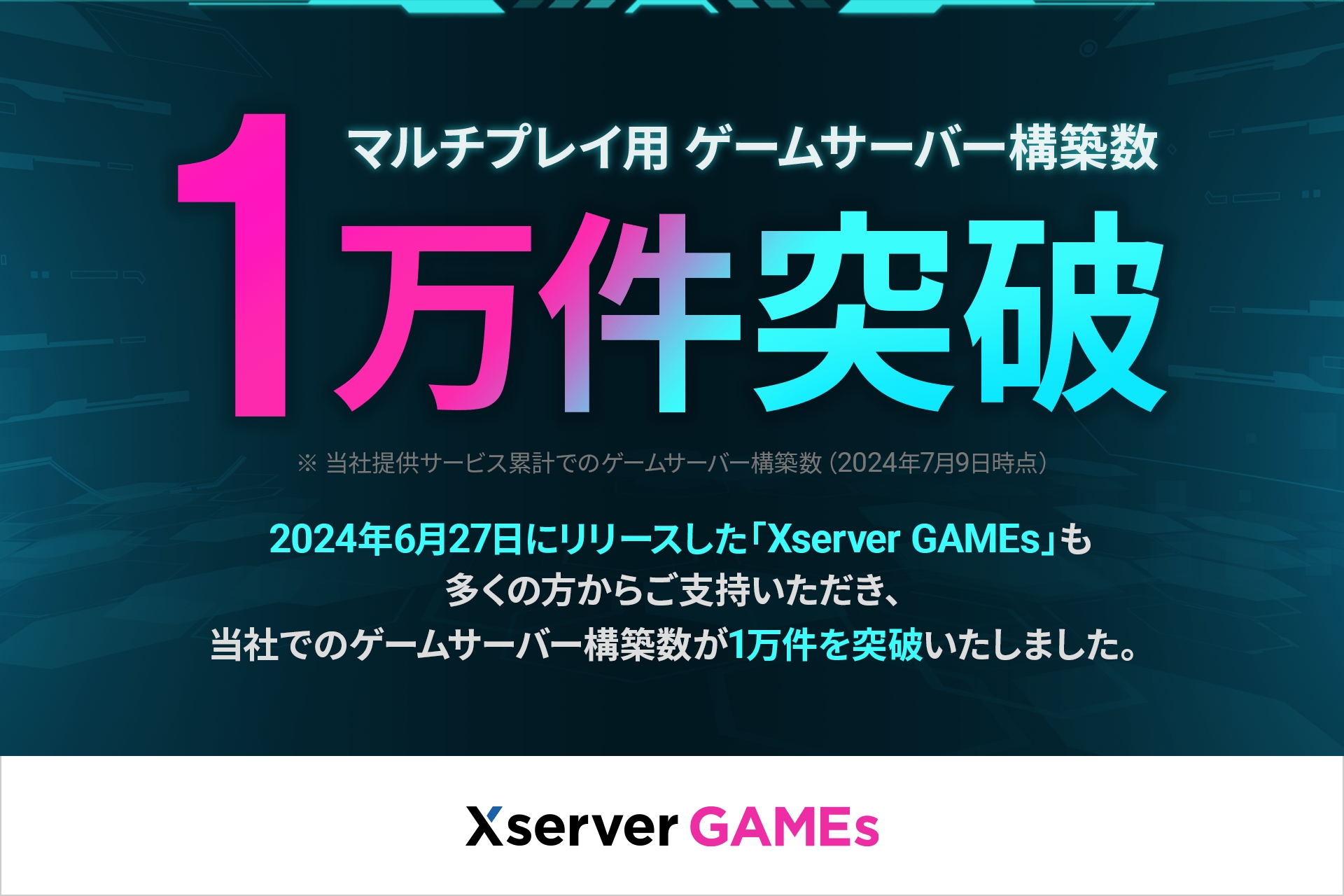 エックスサーバー運営サービスで構築されたゲームサーバーの数が累計1万件を突破_002