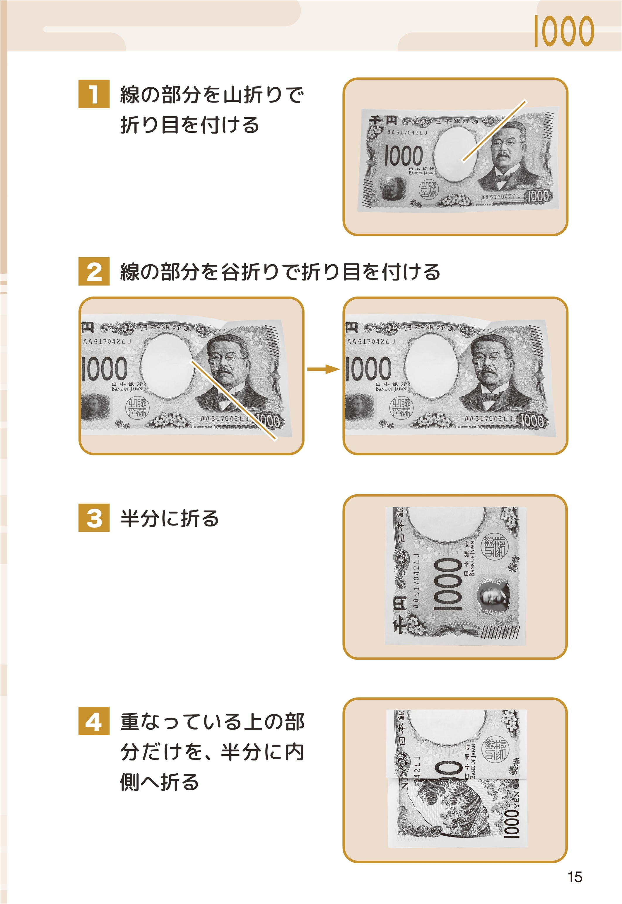 『お札DEおりがみ』が17年ぶりに復活。「ドクター北里」や「渋沢社長」など18種類_008