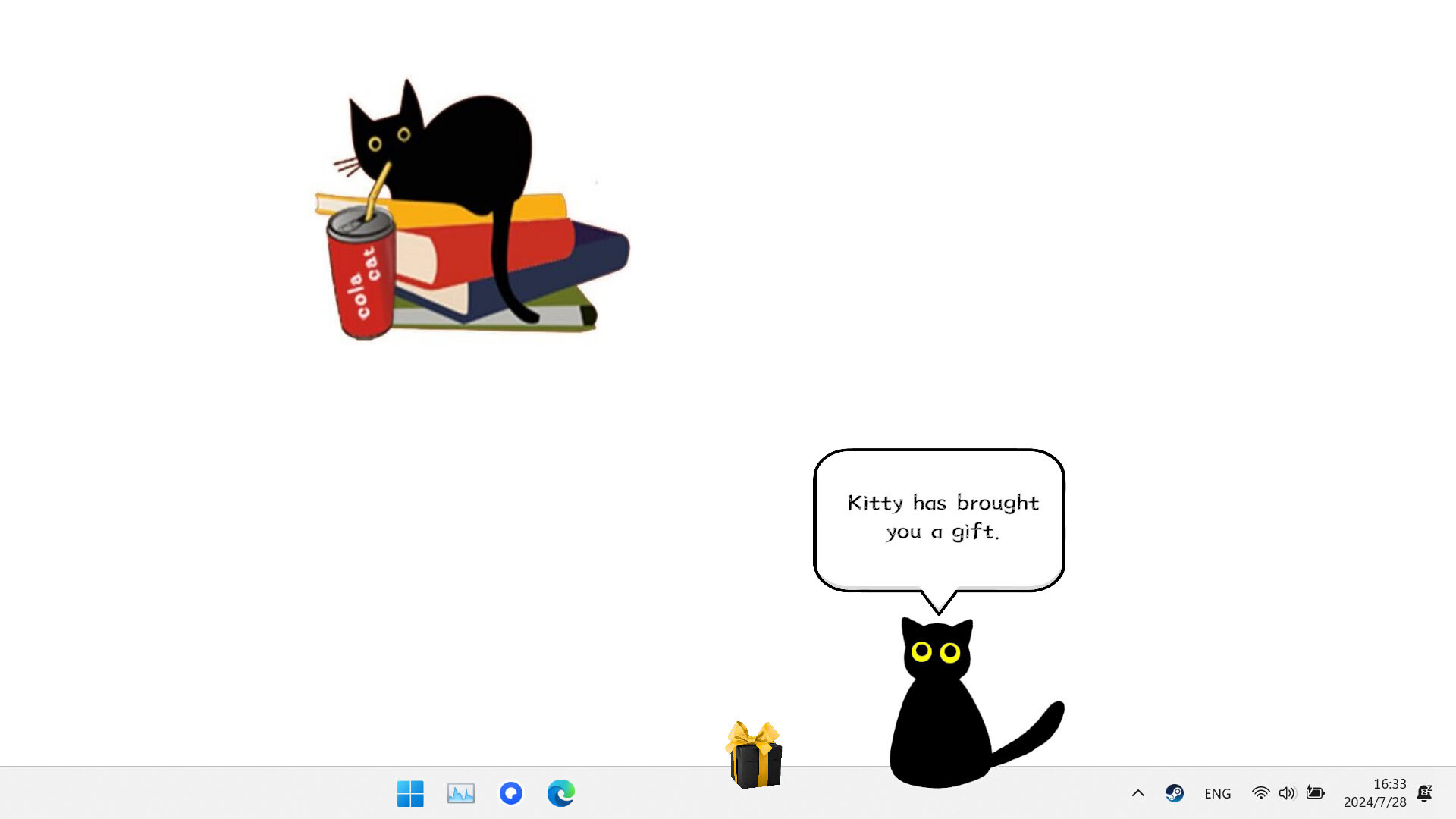 『Cat On My Desktop』が配信開始。たぷたぷの黒猫ちゃんがデスクトップに常駐するアプリ_001