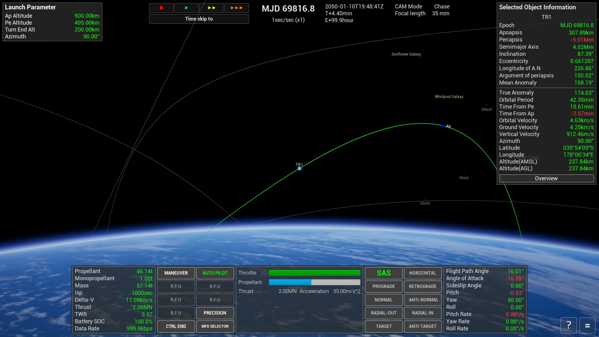 『Keplerian Space Discovery』Steamストアページを公開。太陽系の天体を精密に再現した宇宙船シミュレー_005