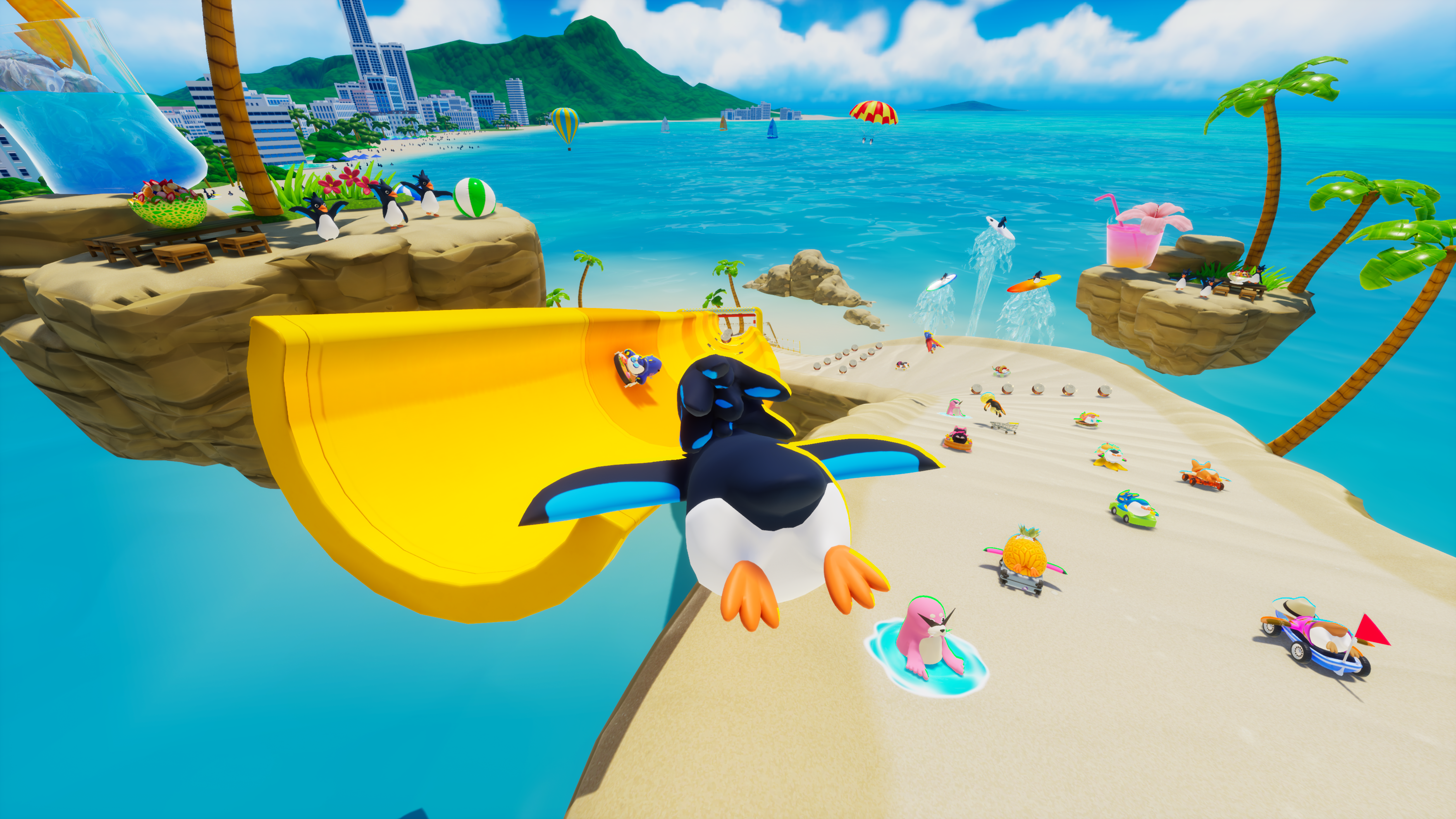 『Faaast Penguin』の配信日が9月20日に決定。最大40人でペンギンたちが競い合うレースを楽しむ基本プレイ無料ゲーム_001