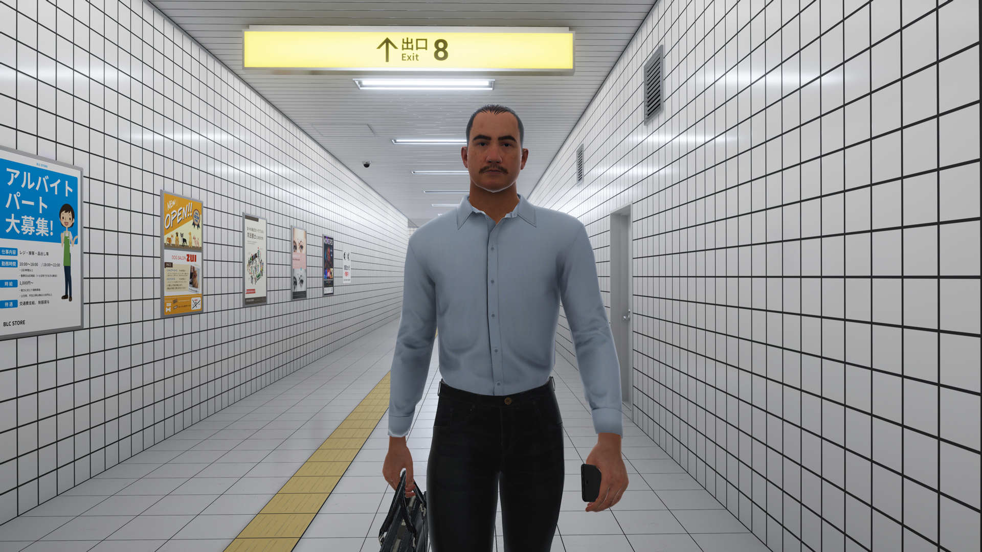 『８番出口』の“おじさん”と記念撮影ができる『VRChat』の新規ワールドが10月18日より公開_004