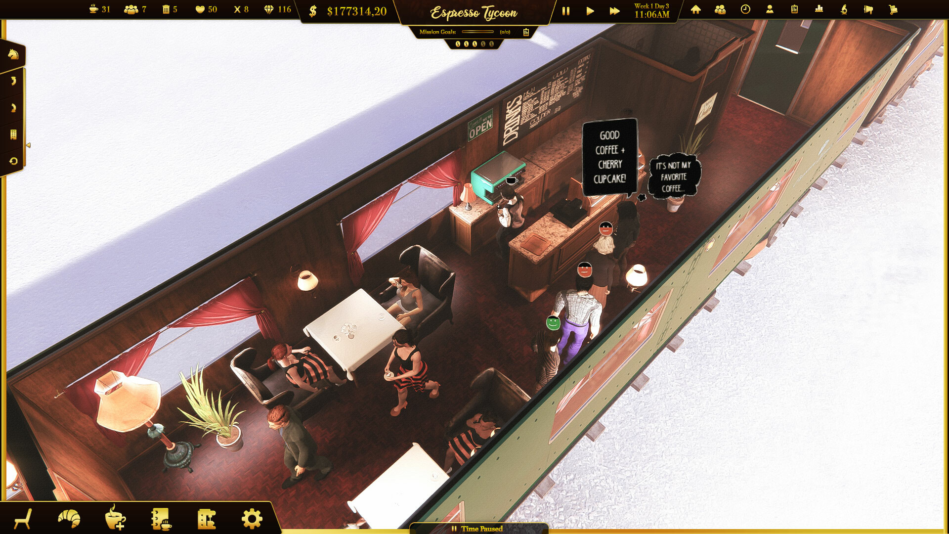 『Espresso Tycoon』の55%オフセールが開始。コーヒーショップ経営シミュレーションゲーム_002