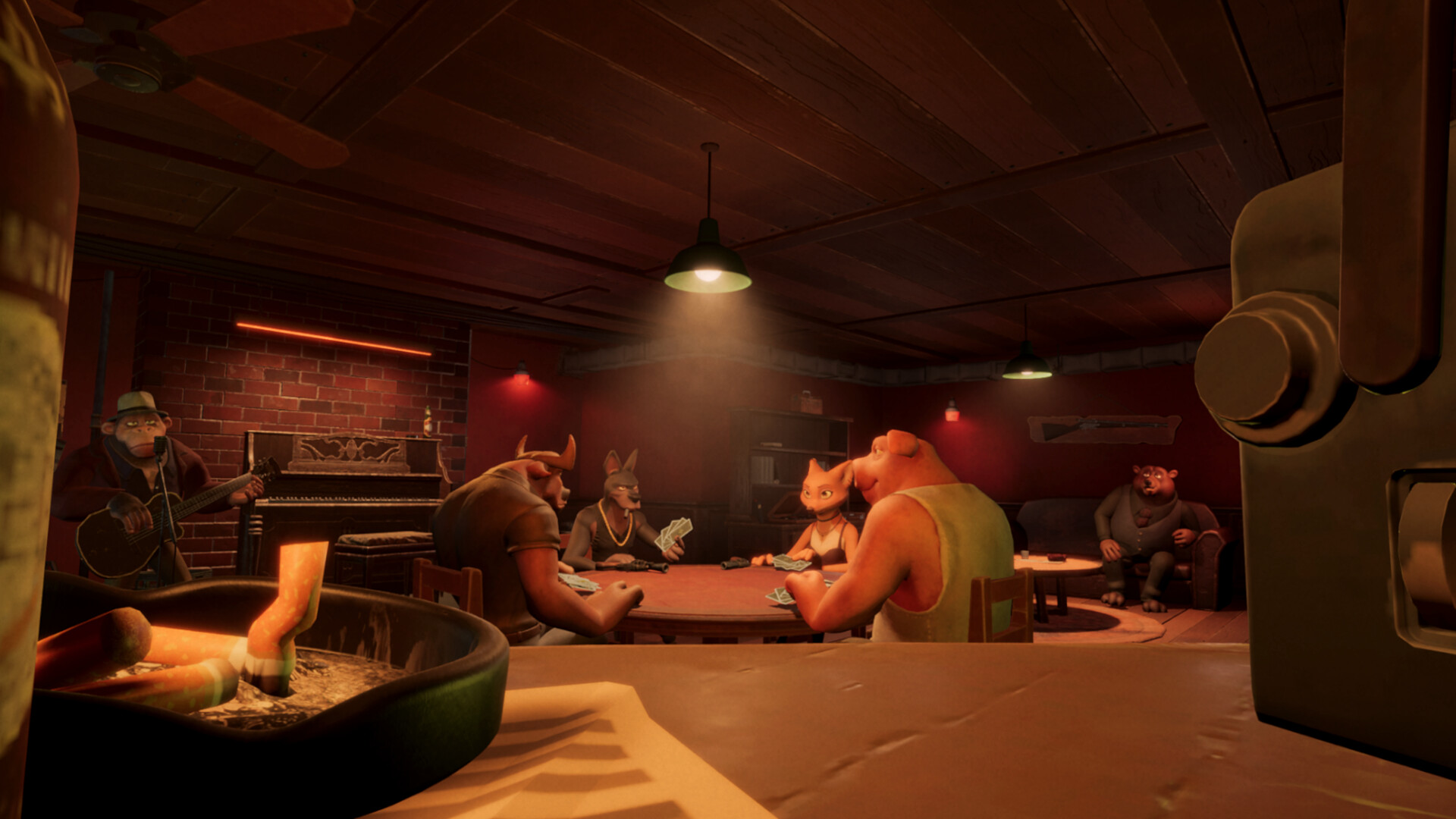 『Liar's Bar』Steamにて早期アクセスで配信開始。嘘とブラフに特化した、訳アリ動物たちの4人対戦ギャンブルゲーム_002