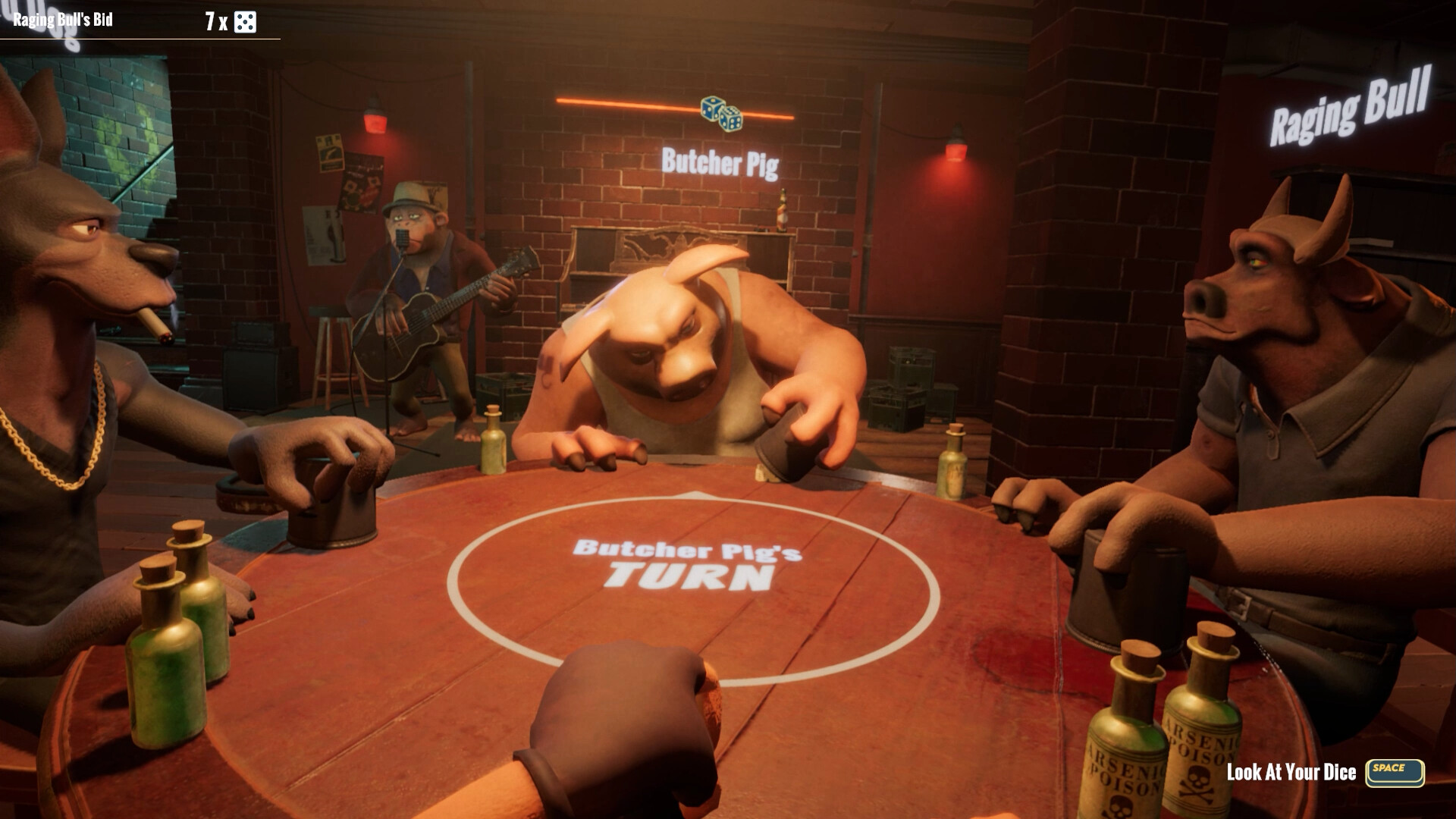 『Liar's Bar』Steamにて早期アクセスで配信開始。嘘とブラフに特化した、訳アリ動物たちの4人対戦ギャンブルゲーム_001