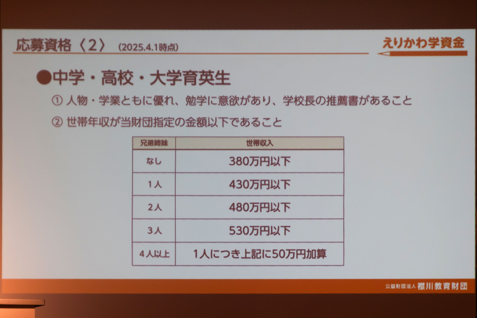 「えりかわ学資金」が2025年3月より募集開始、返済不要のシングルマザー家庭向け給付型奨学金_010