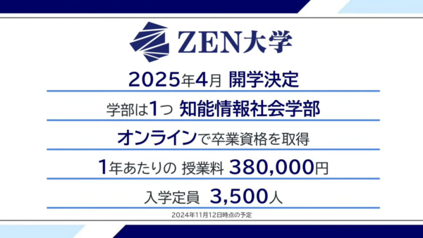 「ZEN大学」2025年4月に開学決定。アニメ・ゲーム・マンガのカリキュラムを本格的に学べる新しいオンライン大学_006