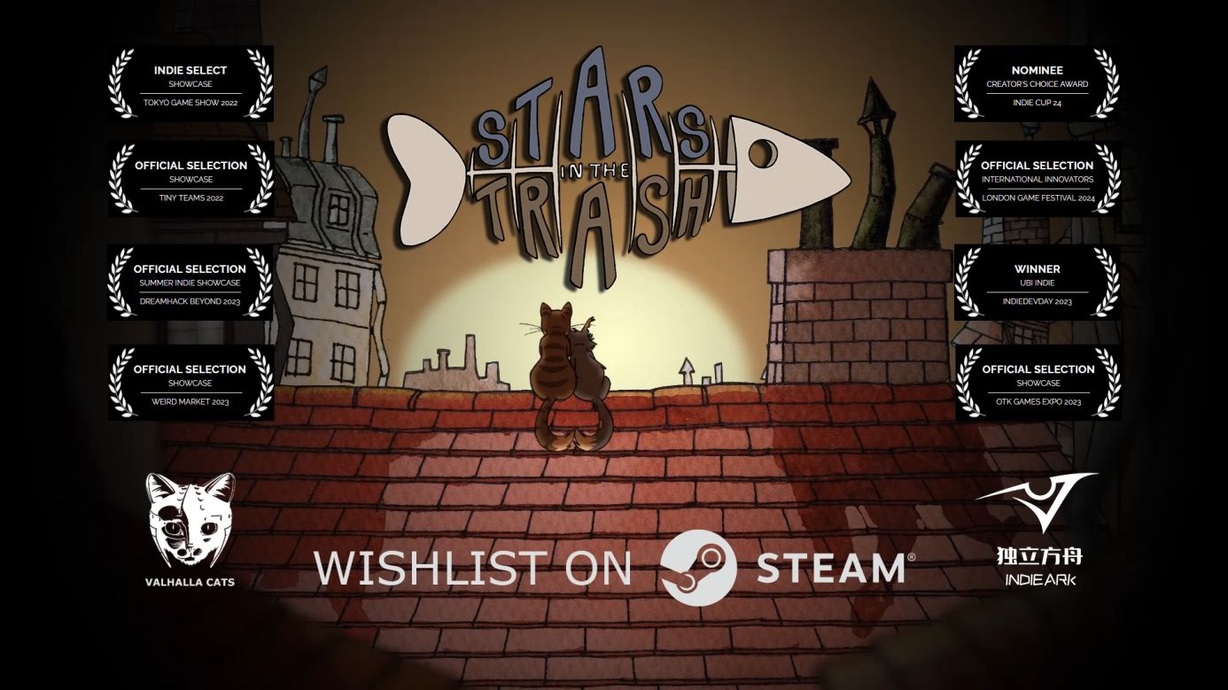 『Stars In The Trash』が12月10日にSteamにて発売。かわいいネコちゃんが見知らぬ外の世界を冒険するゲーム_008