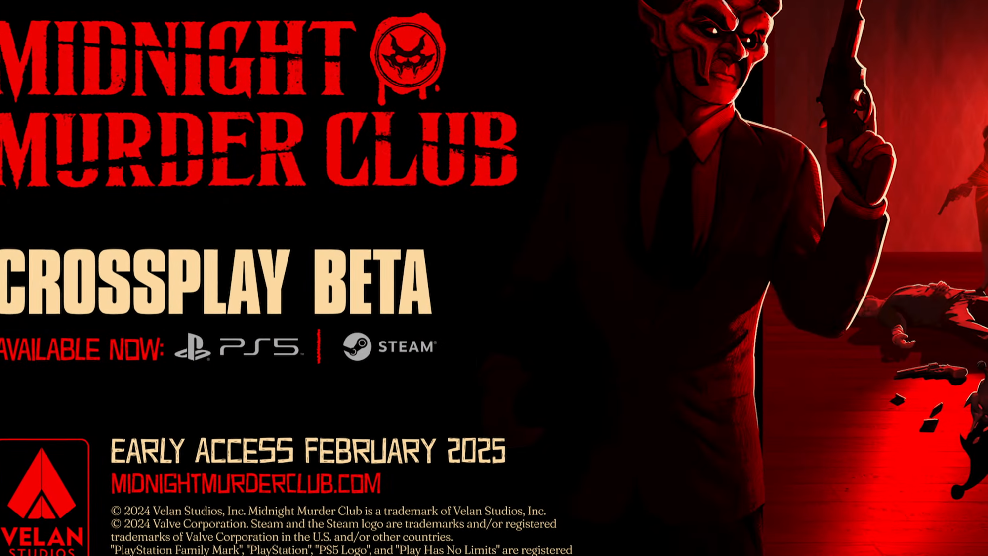 隠れながら他のプレイヤーと撃ち合うかくれんぼマルチシューター『Midnight Murder Club』PC（Steam）とPS5でのクロ