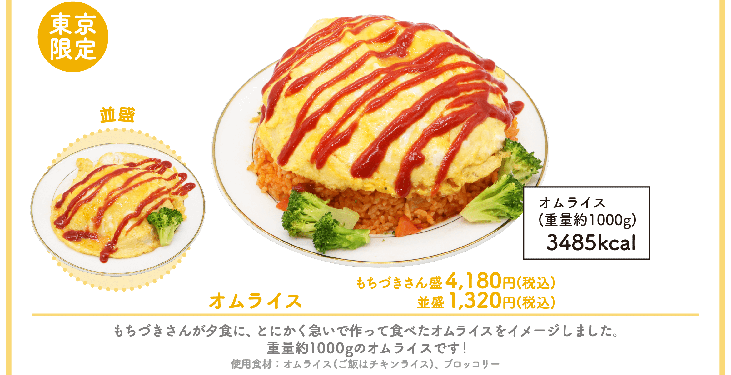 『ドカ食いダイスキ！もちづきさん』の作中ドカ盛りメニューを再現したコラボカフェが東京と大阪にて開催決定_002