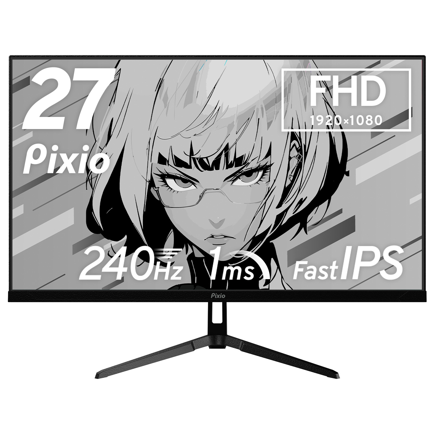 「ピクシオ」のかわいいゲーミングモニターに27インチで“240Hz”に対応したモデル「PX279 Wave」が新登場_003