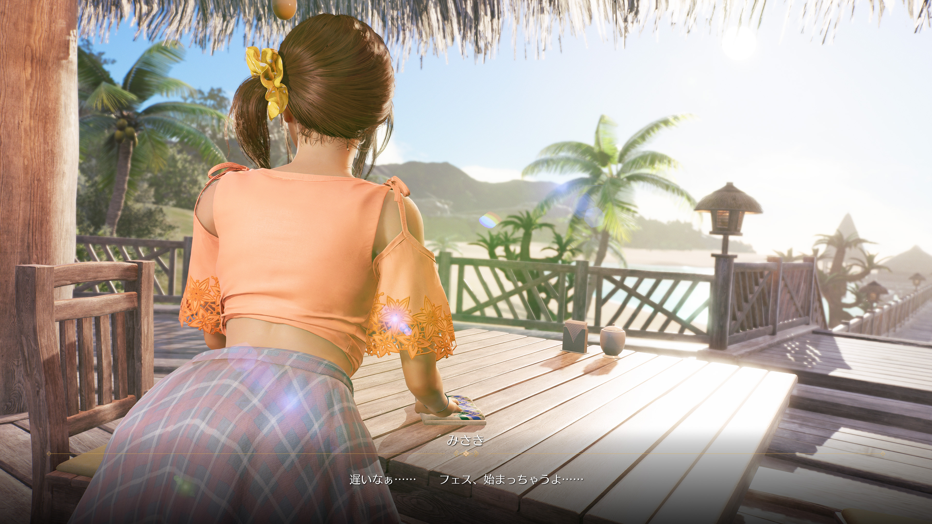 『DOAXVV』の恋愛ゲーム『ヴィーナス バケーション プリズム』で、汗で衣装が変化するミニゲーム「腹筋」などの最新情報が公開_002