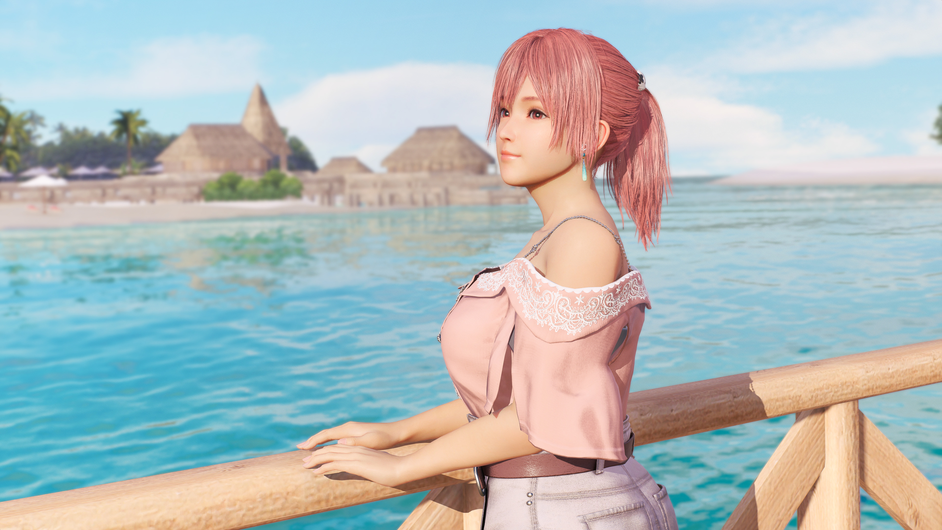 『DOAXVV』の恋愛ゲーム『ヴィーナス バケーション プリズム』で、汗で衣装が変化するミニゲーム「腹筋」などの最新情報が公開_011