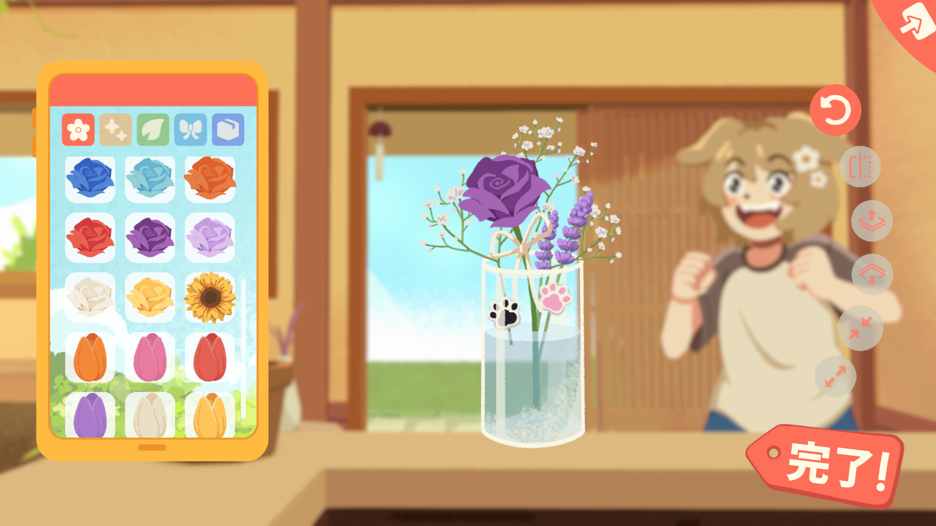 お花屋さんシミュレーター『Puni the Florist』Steamでストアページが公開。_003