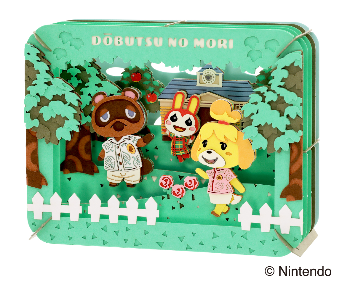 『どうぶつの森』のクラフトキット「ペーパーシアター どうぶつの森」発売。たぬきちやしずえさんたちが自然を満喫する様子が見られる_003