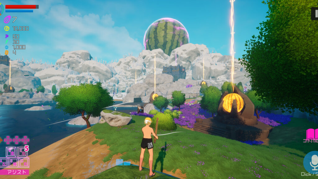 “音声”操作でスイカ割りを目指す苦行アクションRPG『SUIKAWA LEAD』発売開始。広大な世界のどこかにあるスイカを割るため旅をする。作者は『そろそろ寿司を食べないと死ぬぜ！』のただすめん氏