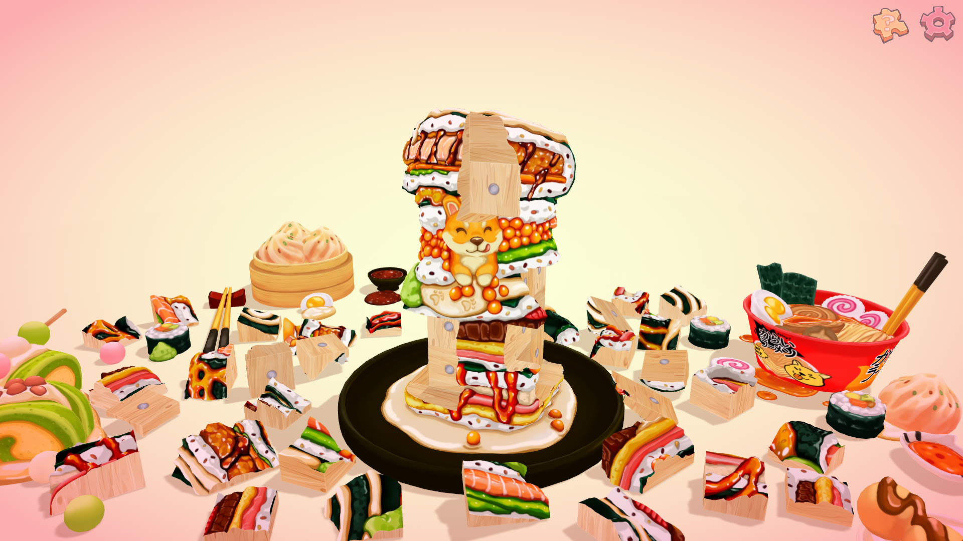 3Dパズル『UMAMI』が発表。動物がモチーフのかわいい料理を組み立てよ
_011