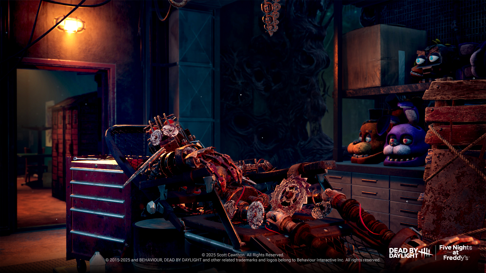 『DbD』公開テスト版で『FNaF』コラボチャプター配信。新キラー「アニマトロニクス」や“警備室”、ピザ屋の再現マップが登場_011