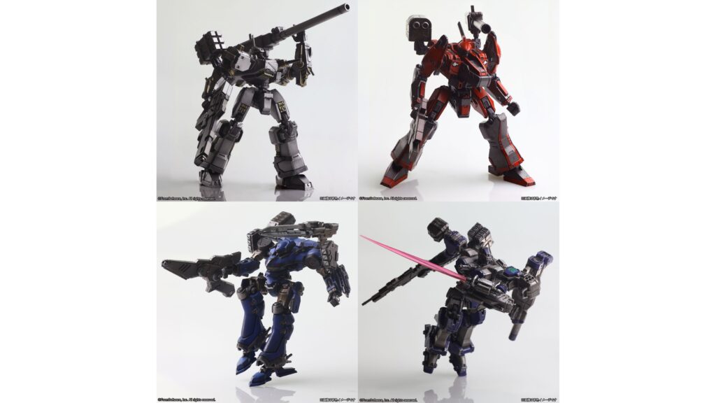 『アーマード・コア』プラモデルがスクエニから発売決定。初代『AC』から「アンファング」「ナインボール」がフロム監修のもと立体化。『AC2』からも2機登場し、第1弾として計4機がラインナップ