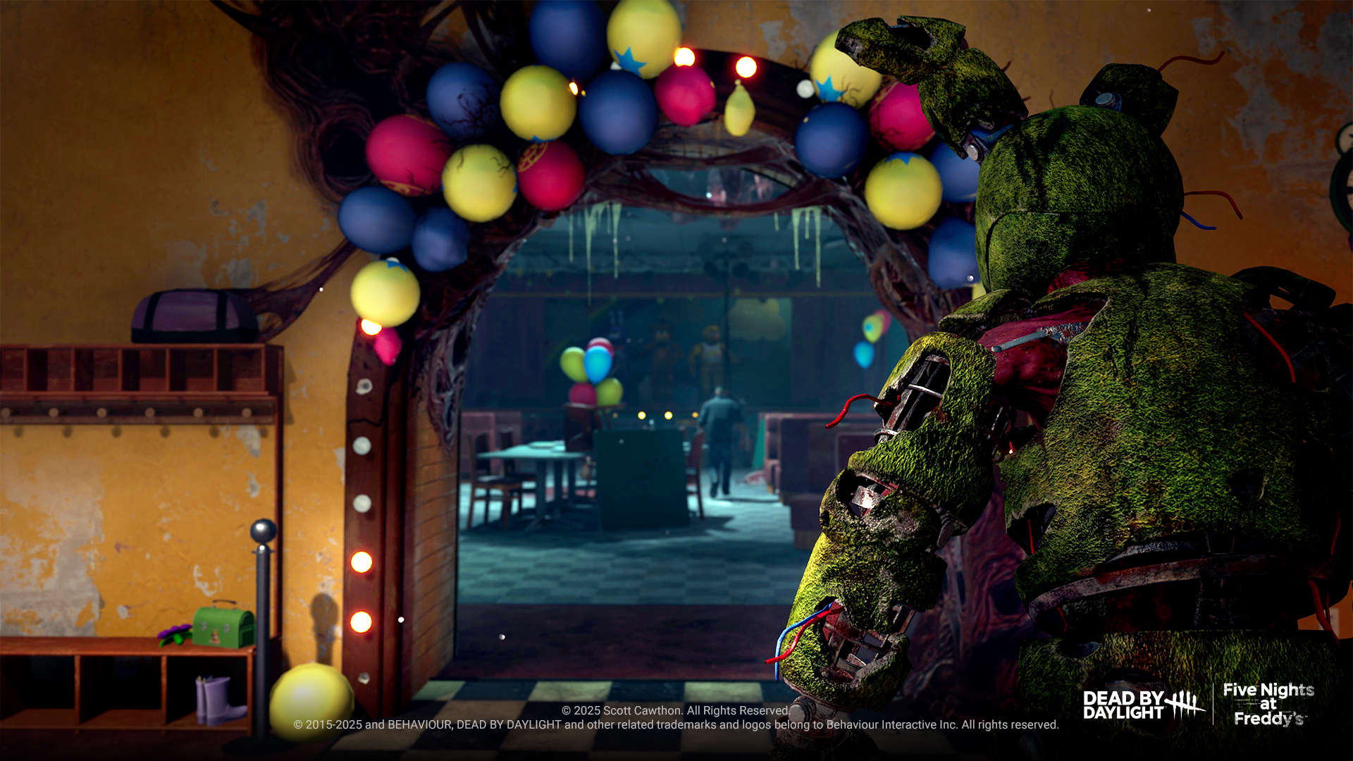 『DbD』公開テスト版で『FNaF』コラボチャプター配信。新キラー「アニマトロニクス」や“警備室”、ピザ屋の再現マップが登場_005